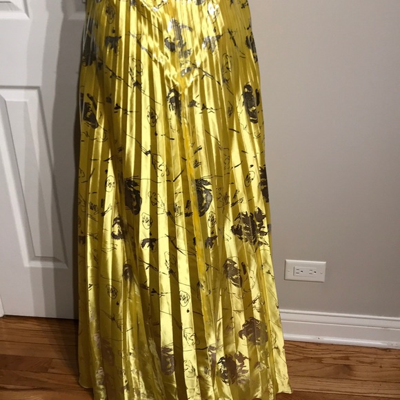 Heart Print Metallic Satin Pleated Floral Bead Formal Evening Accordion Wedding - Picture 6 of 8